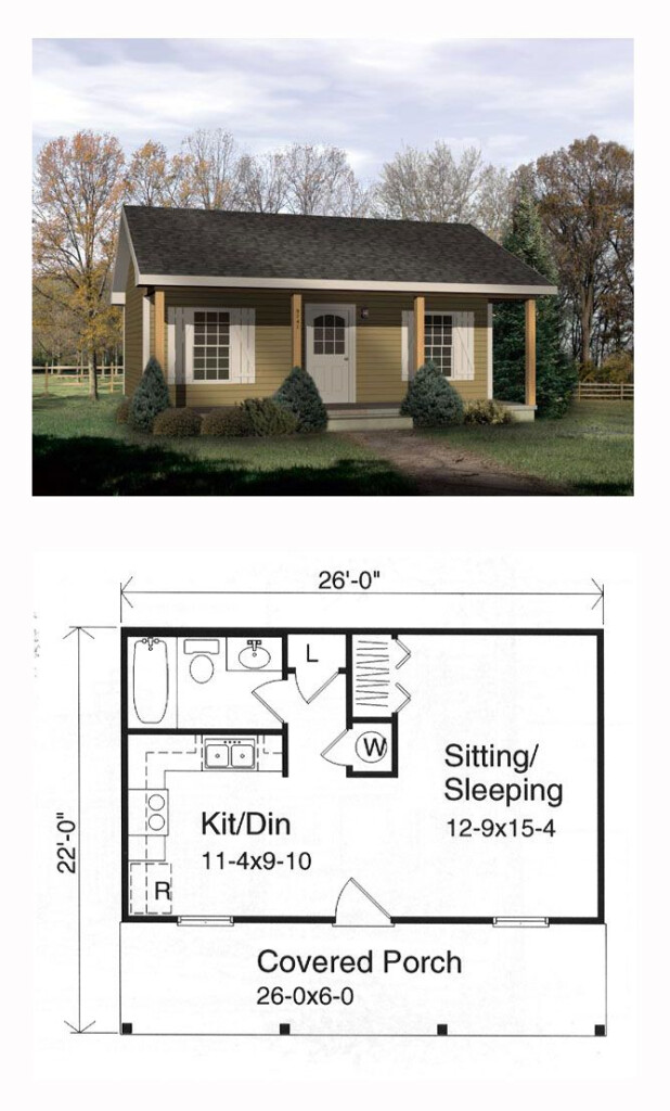 Tiny House Floor Plans One Story - 1 Story Tiny House Plans