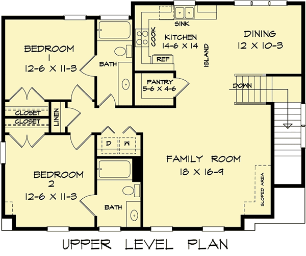 Two Bedroom Upstairs Floor Plan ROOMVIDIA - 2 Story House Plans With Master Bedroom Upstairs