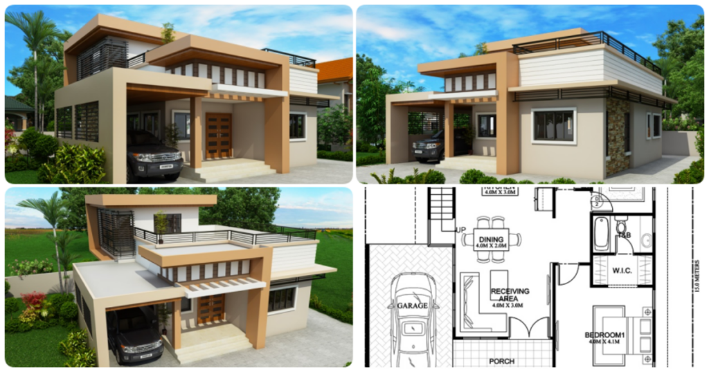 Two Storey Impressive House Plan With Roof Deck My Home My Zone - Creative 2Nd Story House Plans