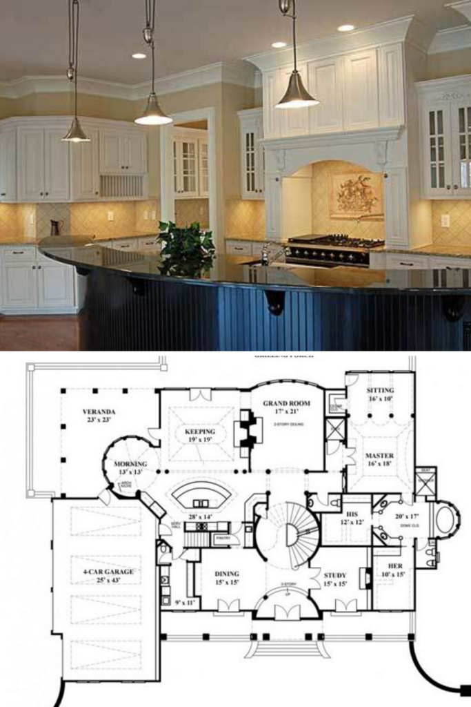 Two Story 5 Bedroom Georgian Home Floor Plan Georgian Homes  - Georgian Two Story 5 Window Stone House Floor Plans