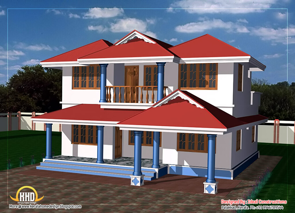 Two Story House Plan 1800 Sq Ft Indian House Plans - 1800 Square Foot Two Story House Plans