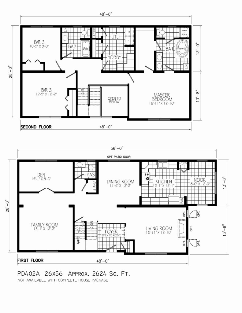 Two Story House Plans Ideas For Your Dream Home House Plans - 2 Story House Floor Plan With Dimensions