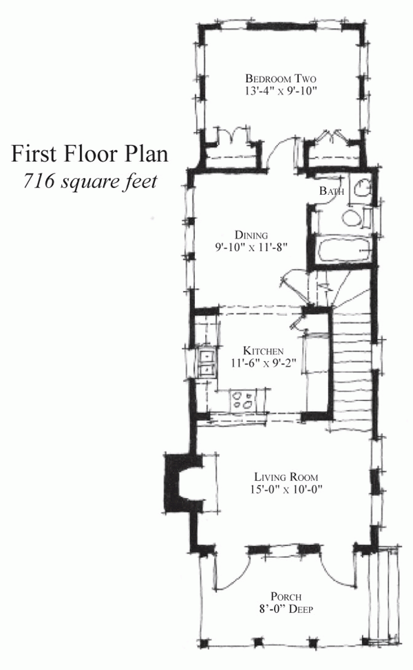 Two Story Shotgun House Floor Plan - 2 Story Victorian Shotgun House Plans