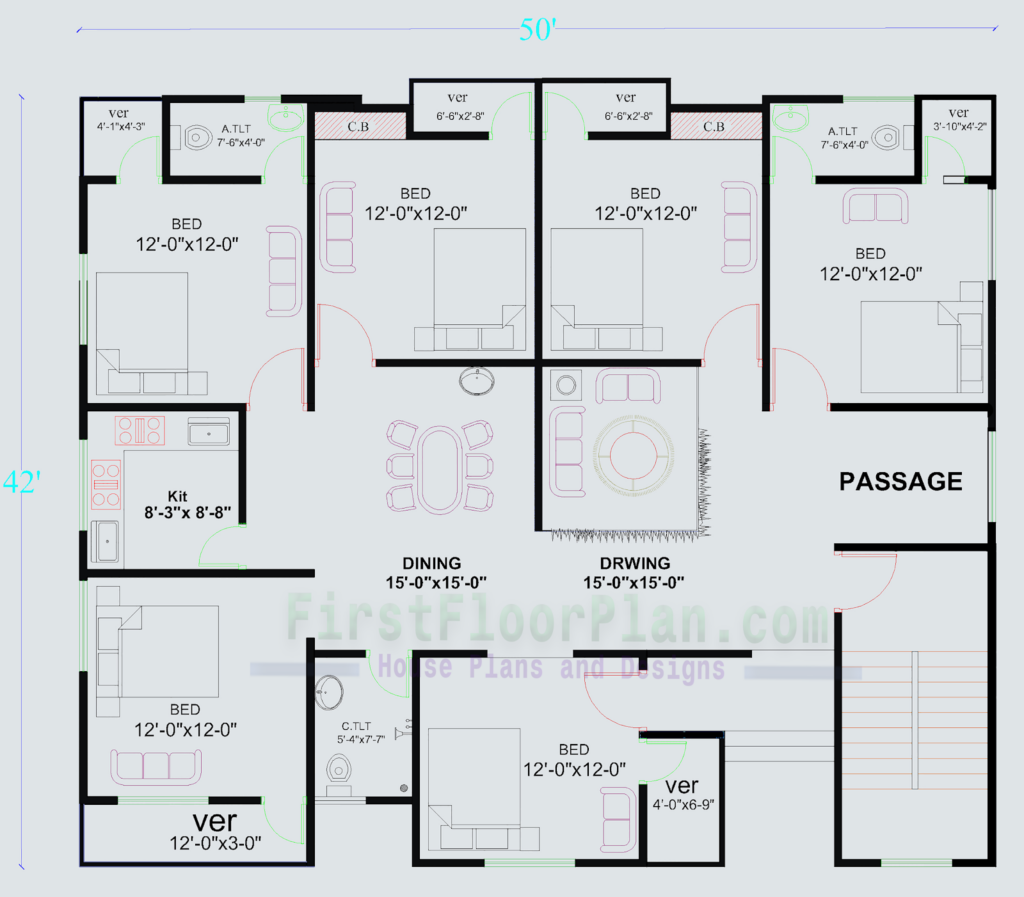 Village House Plan 2000 SQ FT First Floor Plan House Plans And  - One Story House Plans 2000 Sq Ft