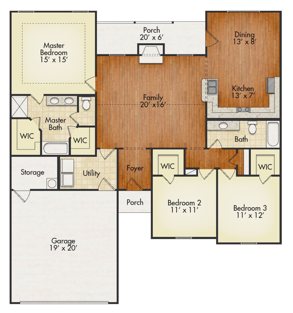 You Can t Go Wrong With An Open Floor Plan Make Some Space In Your  - 1.5 Story House Plans With Open Floor Plan