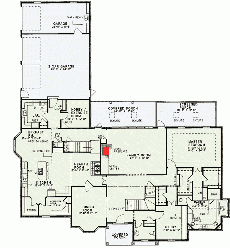 Your Own Home Theater 59063ND Architectural Designs House Plans - One Story House Plans With Theater Room